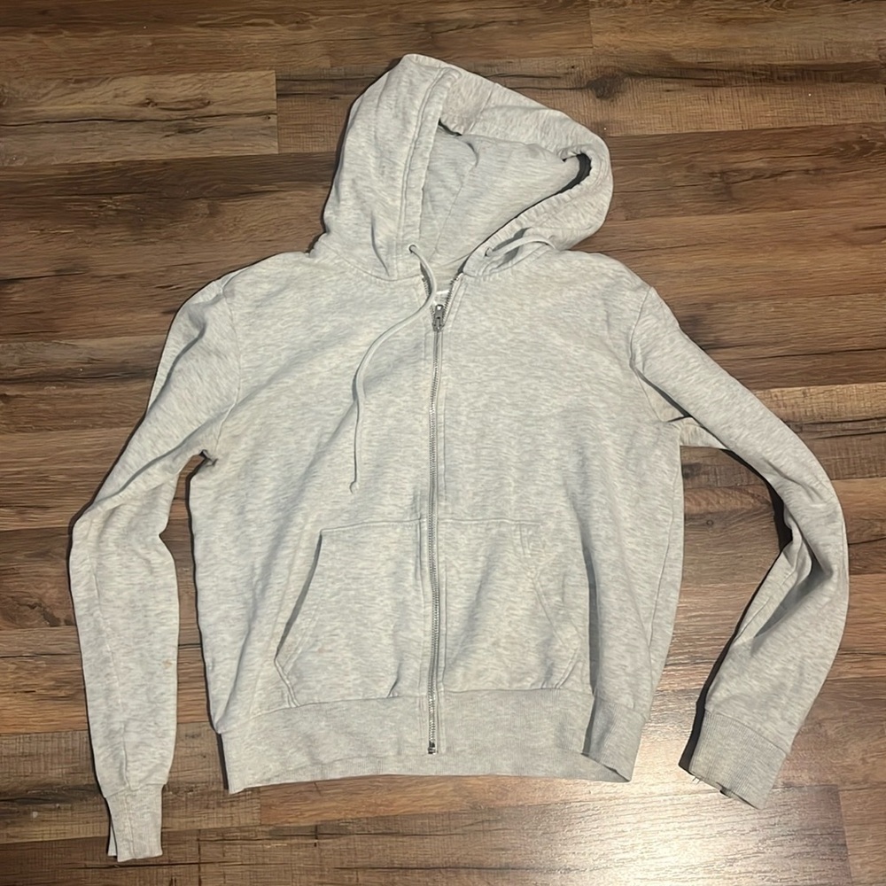 Light Gray Zip Up